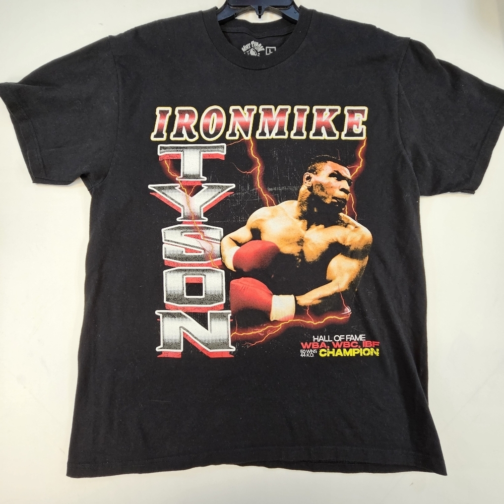 Official Brand MIKE TYSON Collection RAP TEE Style Boxing Graphic T-Shirt Mens L